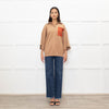 Roksanda Tan knit Orange Pocket Oversized Knit Top
