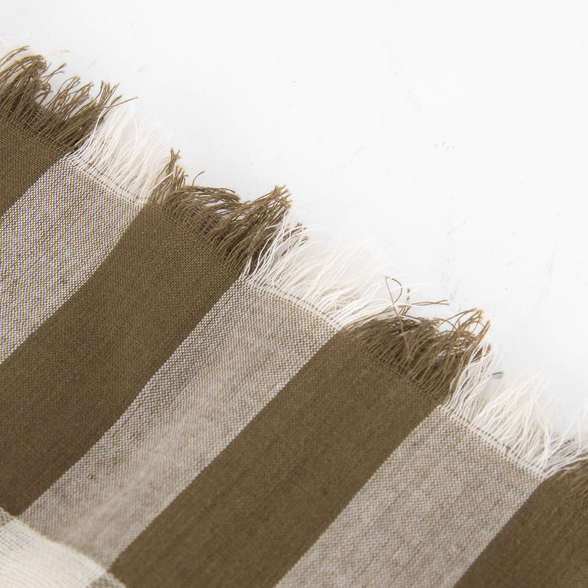 Weekend Max Mara Khaki Check Linen Scarf