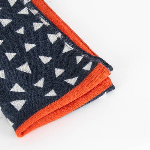 Barbieri Multi Coloured Geometric Patterned Wool Scarf