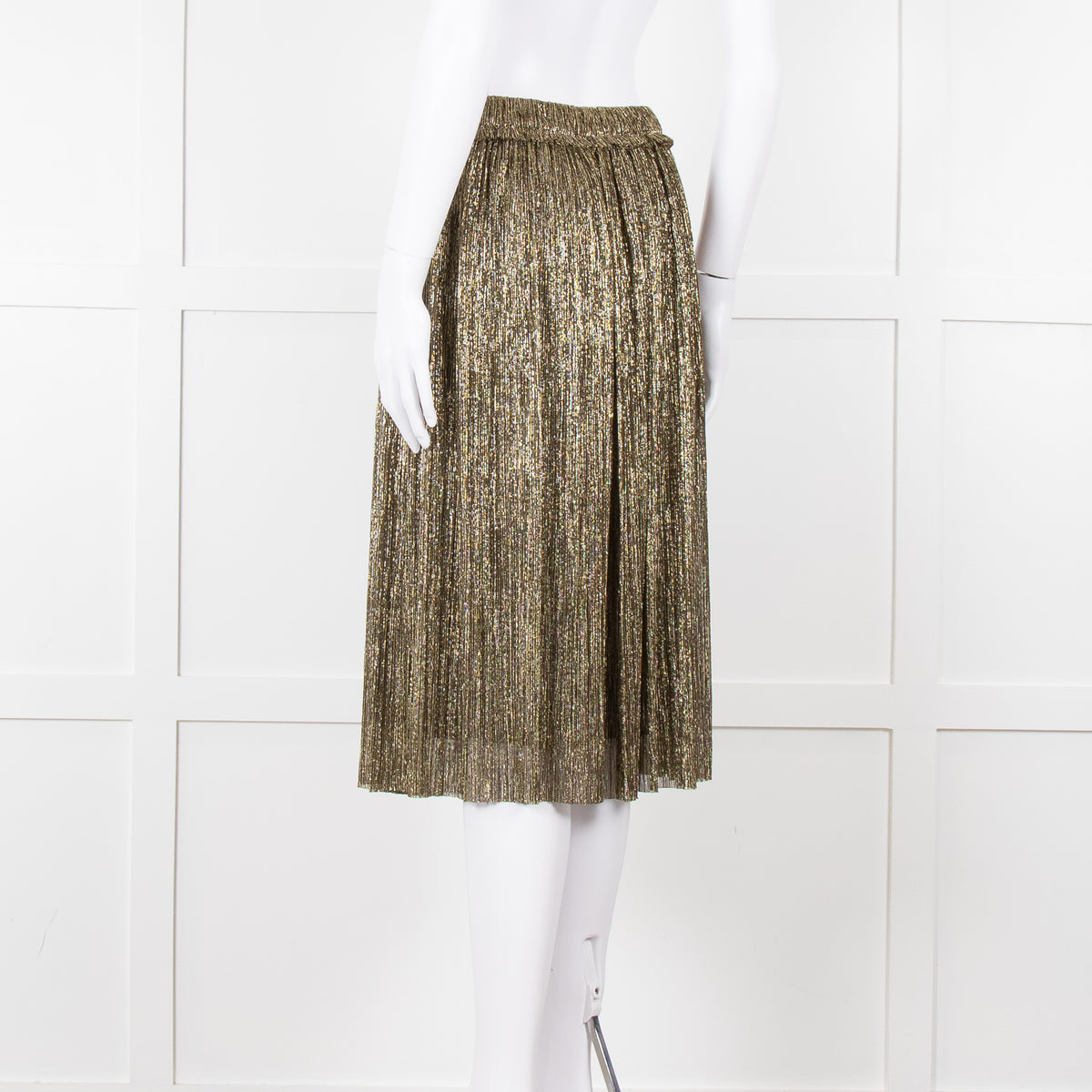 Isabel Marant Etoile Gold Plisse Skirt