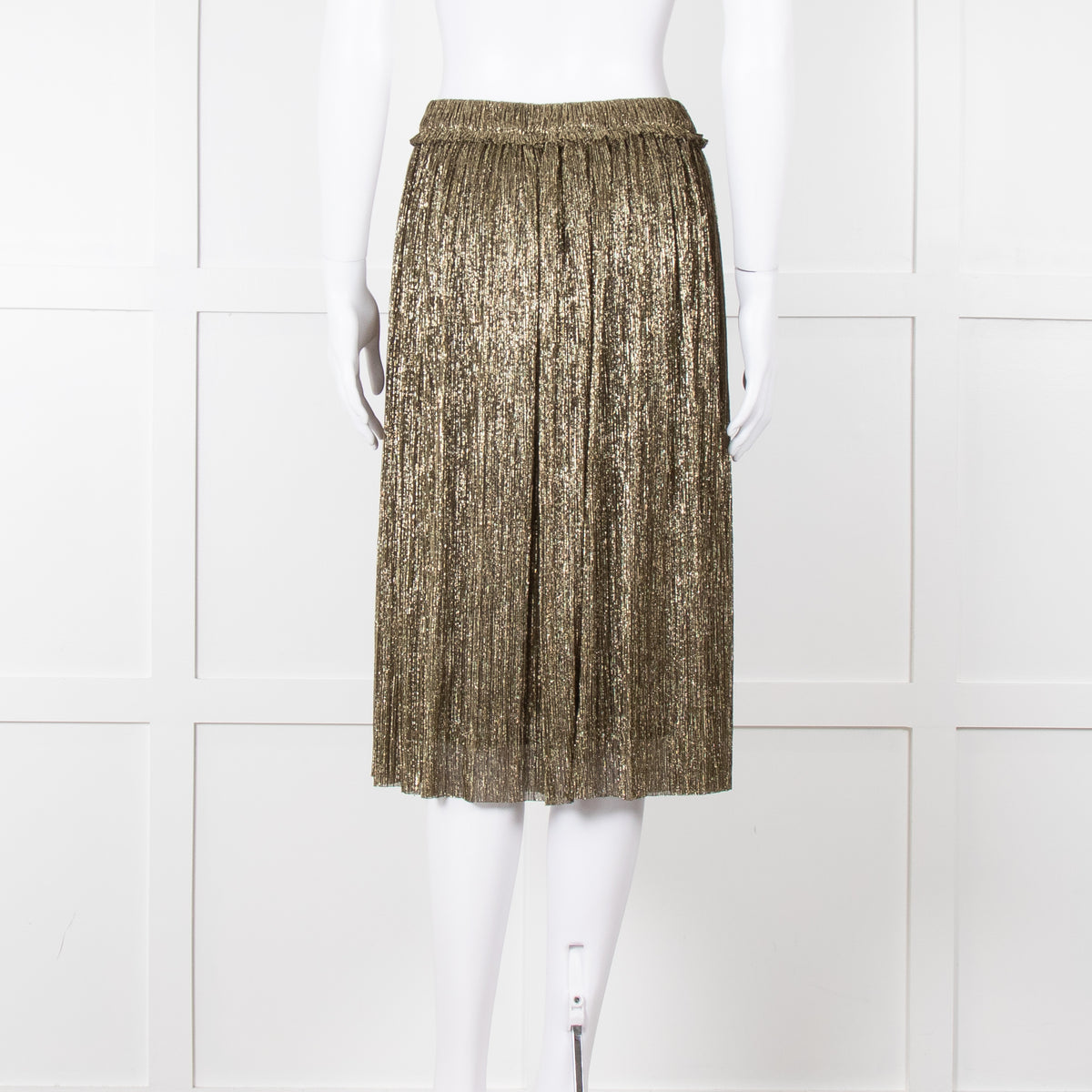 Isabel Marant Etoile Gold Plisse Skirt