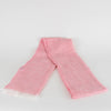 Puro Pink Linen Fringed Scarf