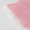 Puro Pink Linen Fringed Scarf