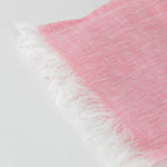 Puro Pink Linen Fringed Scarf
