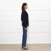 Sandro Navy White Paris Logo Sweatshirt