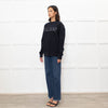 Sandro Navy White Paris Logo Sweatshirt