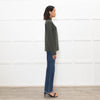 Piazza Castello Khaki Ribbed Cashmere Top