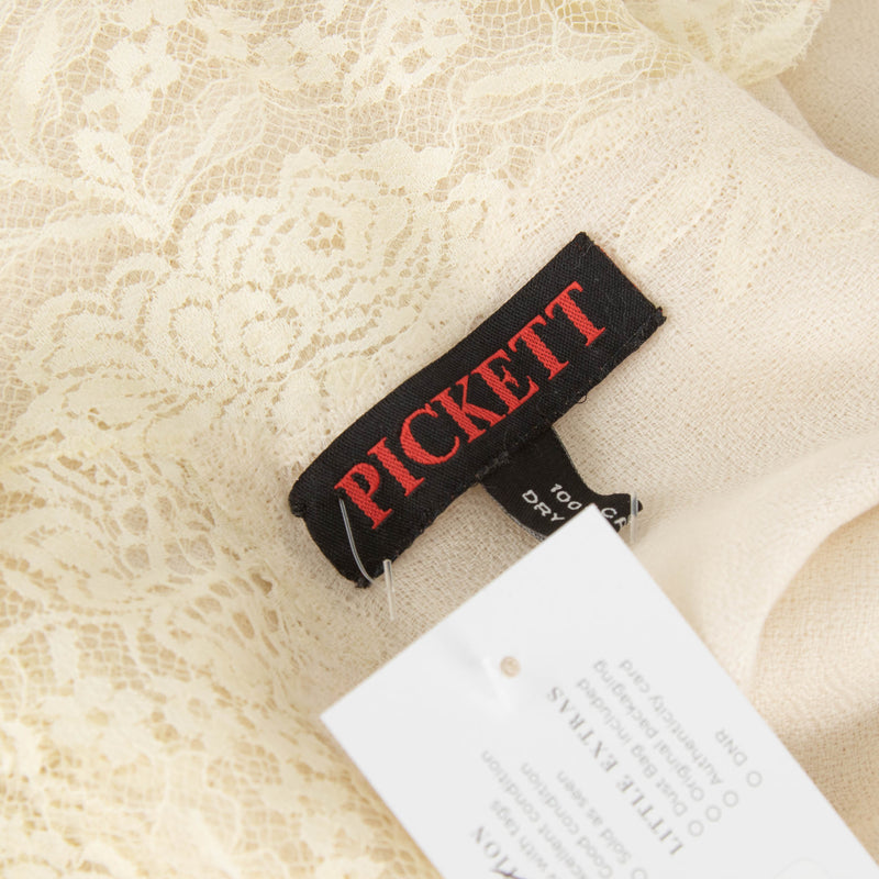 Picket Cream Lace Cashmere Shawl