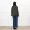 Piazza Castello Khaki Ribbed Cashmere Top