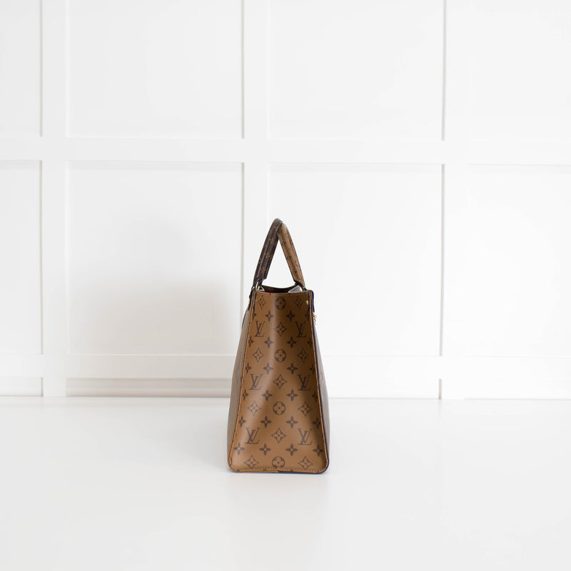 Louis Vuitton Brown Monogram OnTheGo MM Bag With Bag Charm