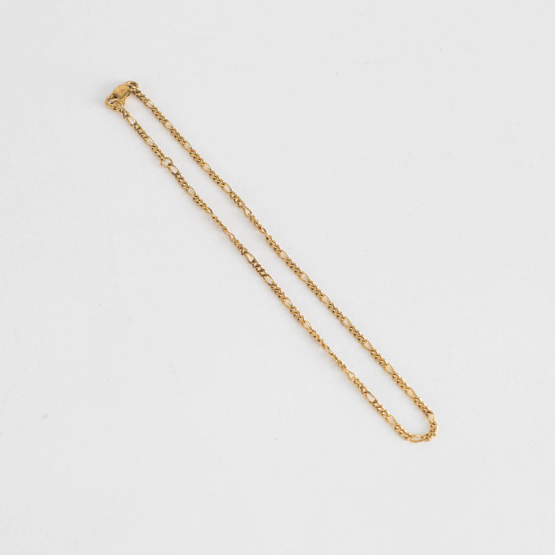 Otiumberg Gold Plated Delicate Flat Chain Anklet