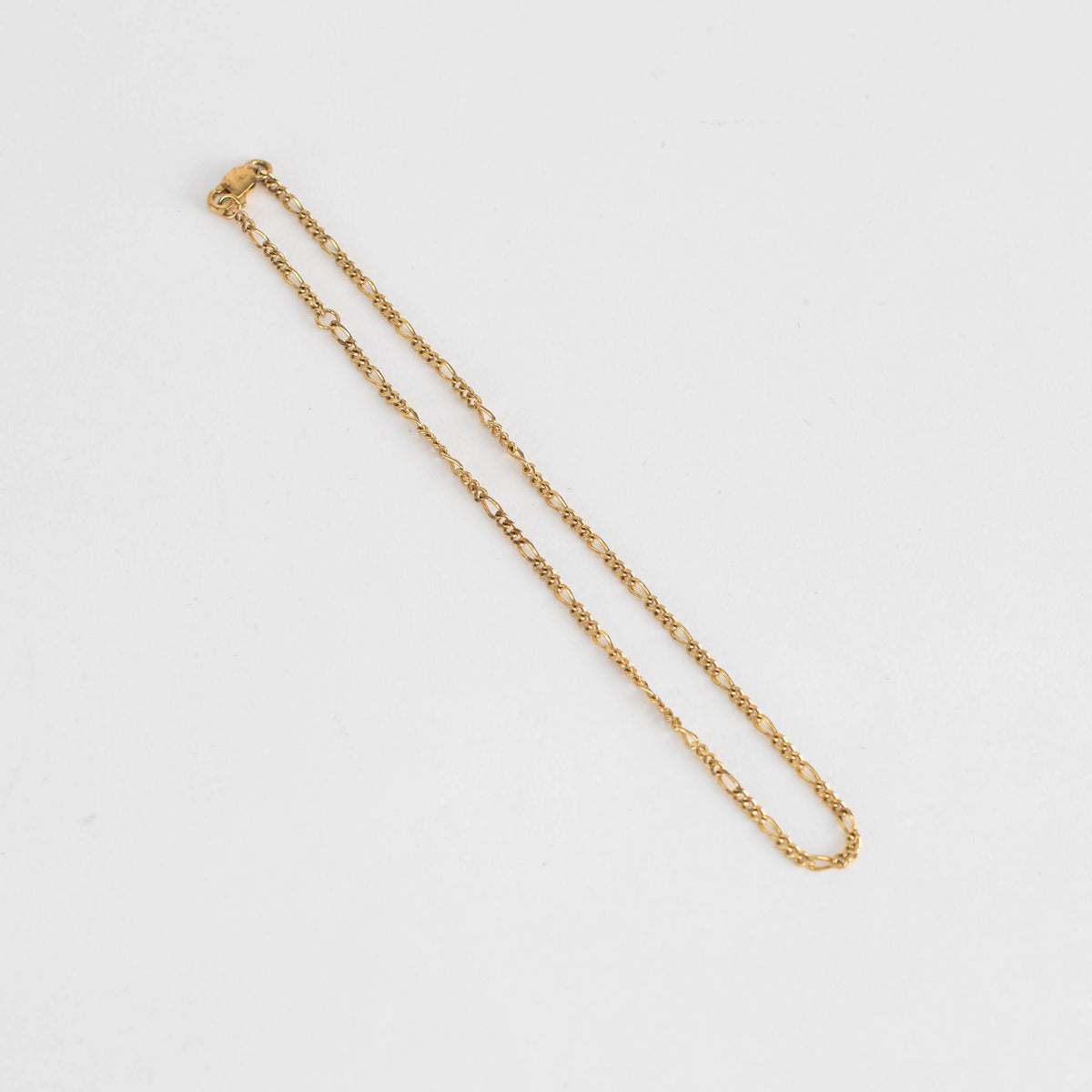 Otiumberg Gold Plated Delicate Chain Anklet Curb