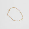 Otiumberg Gold Plated Delicate Flat Chain Anklet
