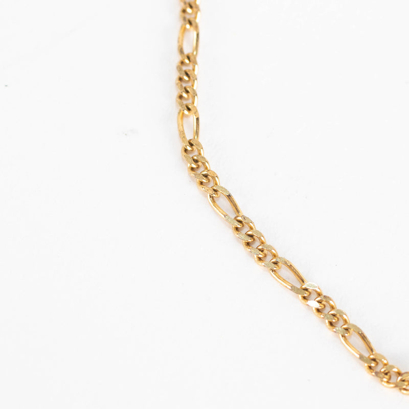 Otiumberg Gold Plated Delicate Flat Chain Anklet