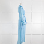 Essentiel Antwerp Cornflower Blue Dotted Shirt Dress