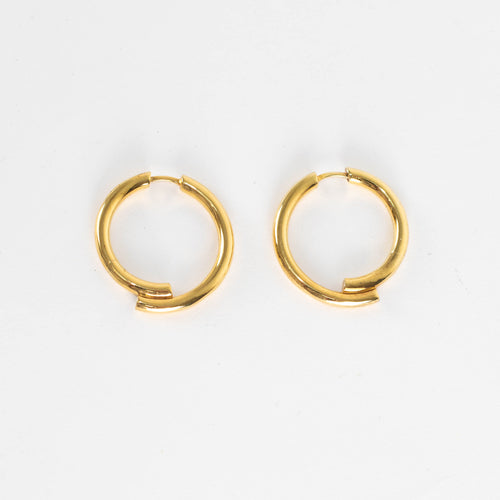 Otiumberg Gold Vermeil Chaos Hoop Earrings