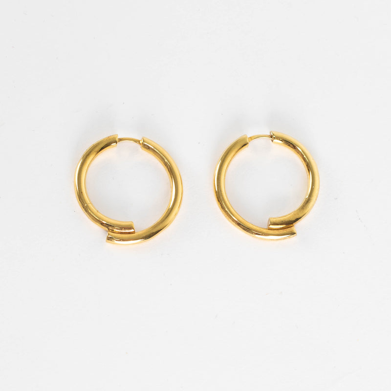 Otiumberg Gold Vermeil Chaos Hoop Earrings