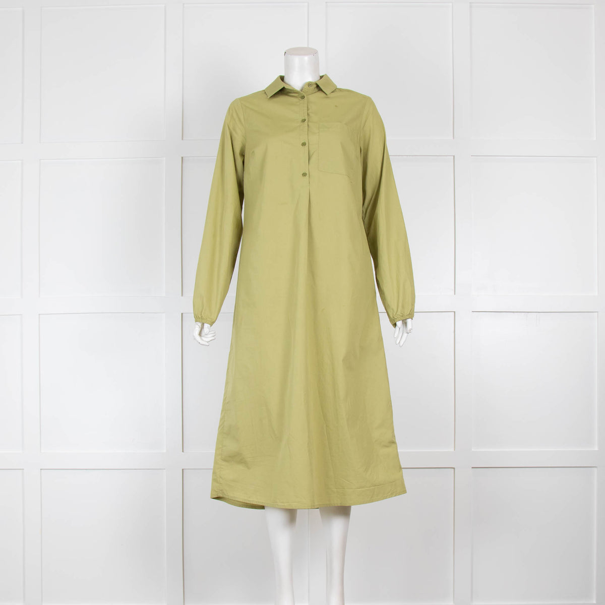 Aligne Khaki A Line Midi Dress