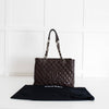 Chanel Brown Caviar Leather Grand Shopping Tote