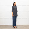 Frankie Shop Charcoal Grey Lenny Knit Short Sleeve Top