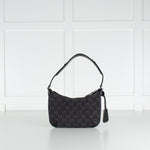 Gucci Black Monogram Horsebit Slim Small Shoulder Bag
