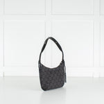 Gucci Black Monogram Horsebit Slim Small Shoulder Bag