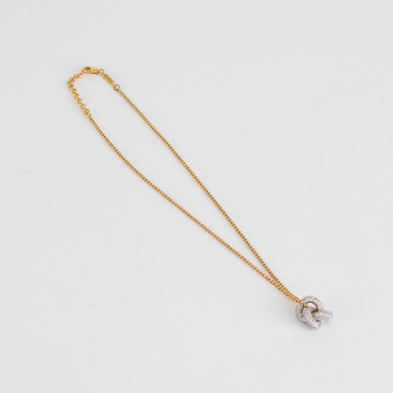 Otiumberg Gold Vermeil Necklace with Diamond Knot