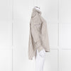 Toteme Khaki and White Striped Cotton Shirt