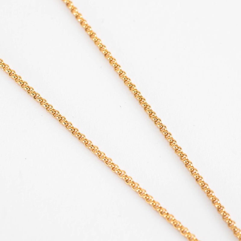 Otiumberg Gold Vermeil Necklace with Diamond Knot