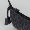 Gucci Black Monogram Horsebit Slim Small Shoulder Bag