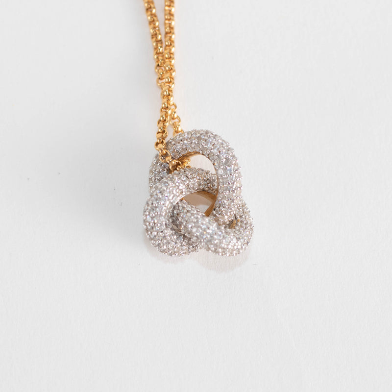 Otiumberg Gold Vermeil Necklace with Diamond Knot