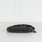 Gucci Black Monogram Horsebit Slim Small Shoulder Bag
