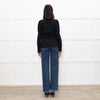 Sandro Black Puff Sleeve Top