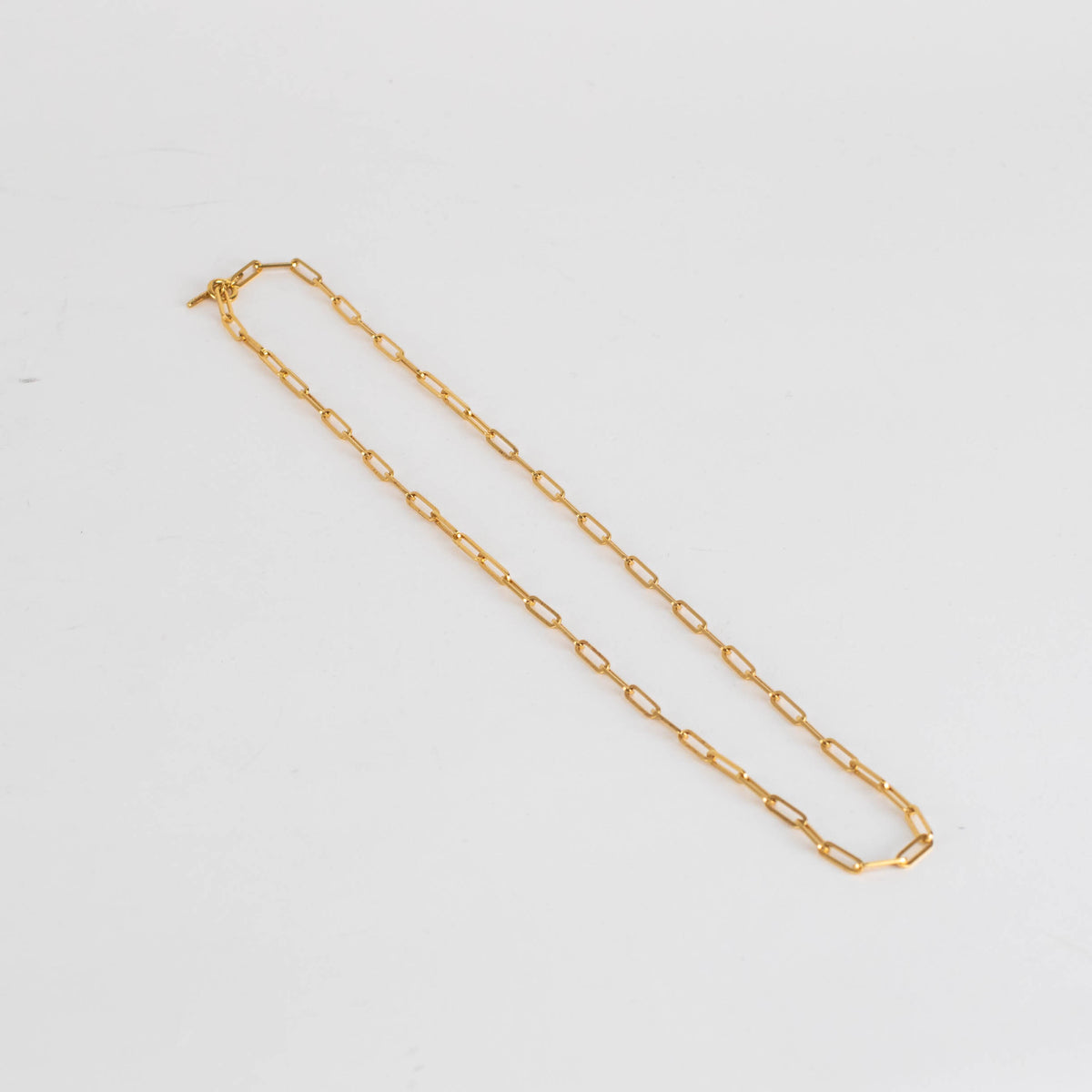 Otiumberg Gold Paperclip Chain with Toggle