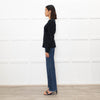 Sandro Black Puff Sleeve Top