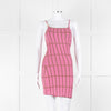 Jacquemus Pink Knit Strappy Dress
