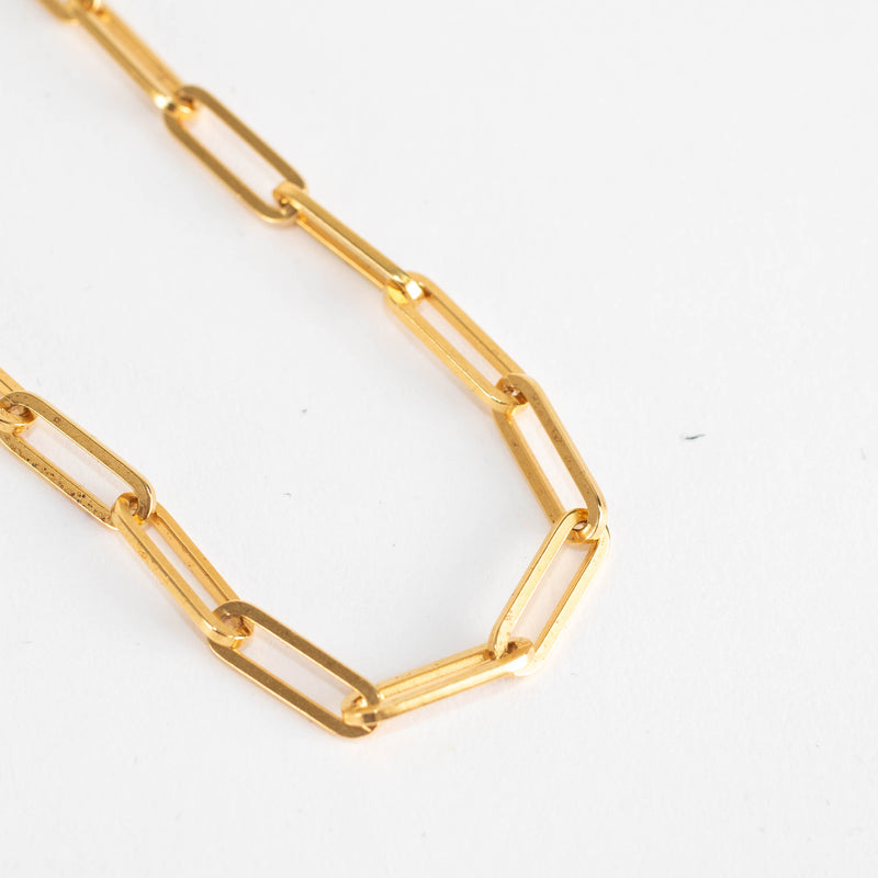 Otiumberg Gold Paperclip Chain with Toggle