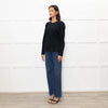 Sandro Black Puff Sleeve Top
