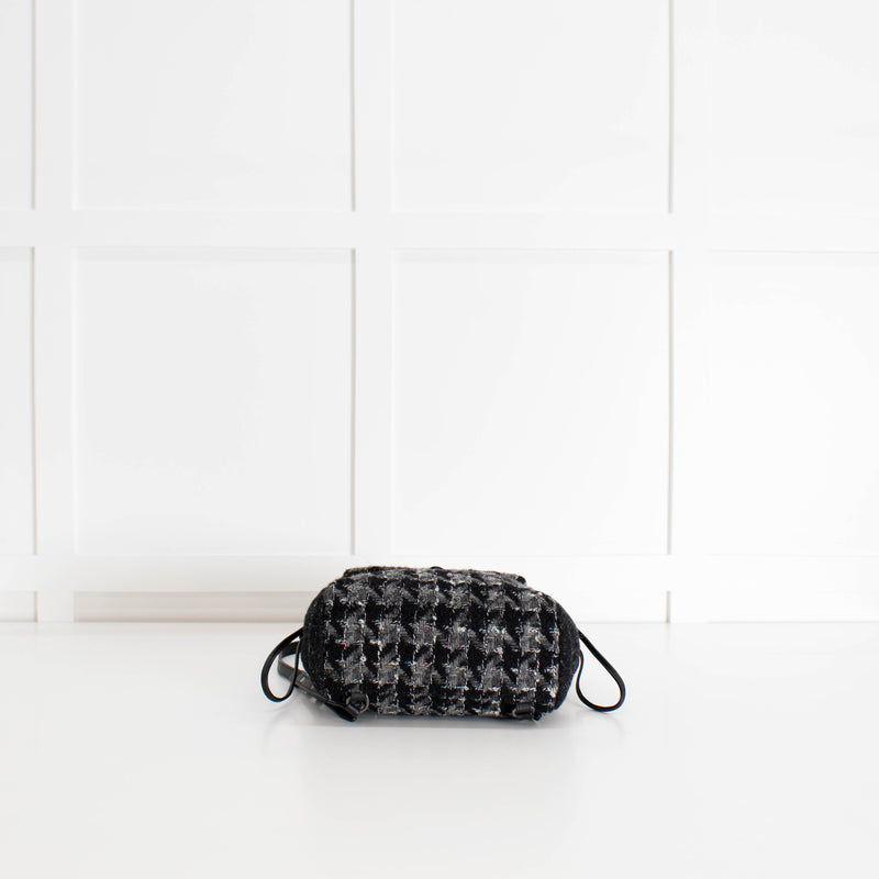 Chanel Grey Tweed Coco Backpack