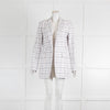 Sportmax Code White Black Check Longline Blazer