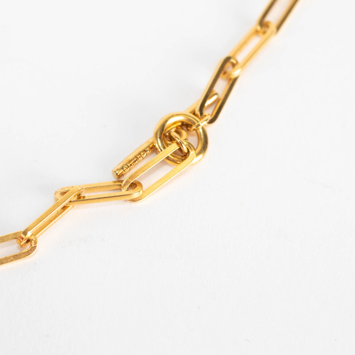 Otiumberg Gold Paperclip Chain with Toggle