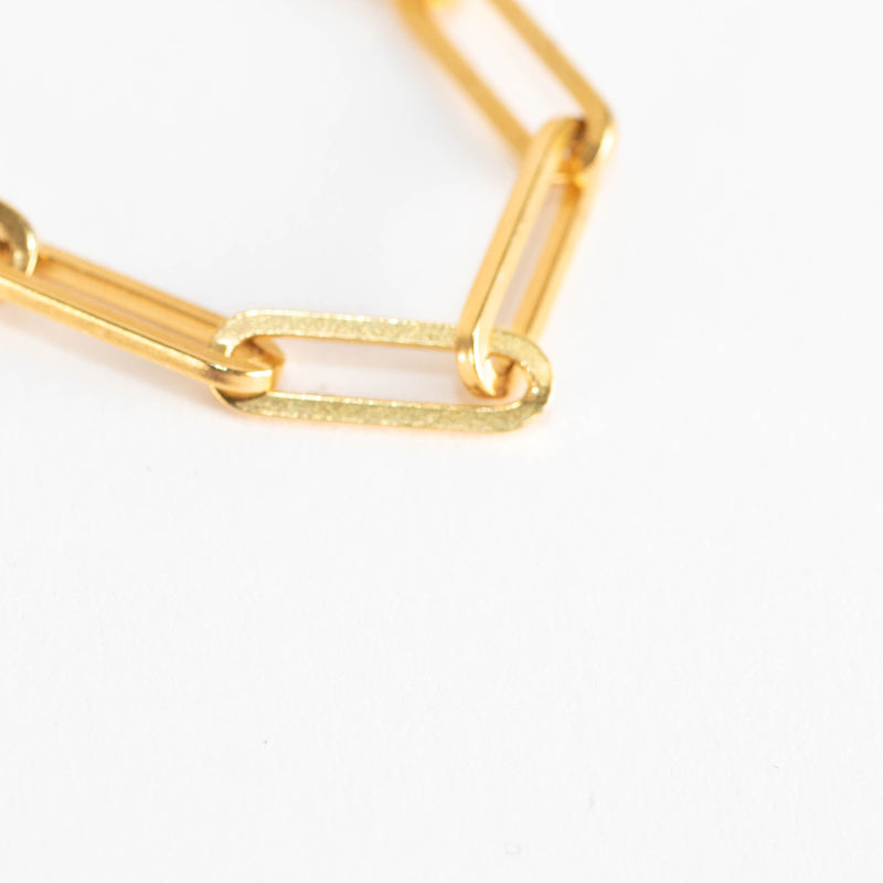 Otiumberg Gold Paperclip Chain with Toggle