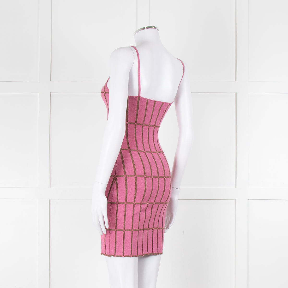 Jacquemus Pink Knit Strappy Dress