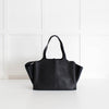 Celine Black Grainy Leather Tri Fold Bag