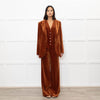 Temperley Rust Velvet 3 Piece Trouser Suit