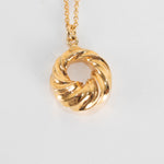 Otiumberg Gold Ripple Pendant Necklace