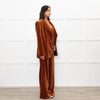 Temperley Rust Velvet 3 Piece Trouser Suit