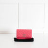 Chanel Pink Caviar Leather Wallet On Chain