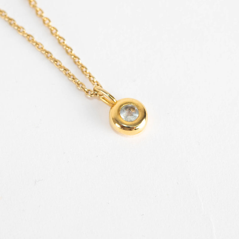 Otiumberg Gold Plated Diamante Pendant Necklace
