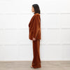 Temperley Rust Velvet 3 Piece Trouser Suit